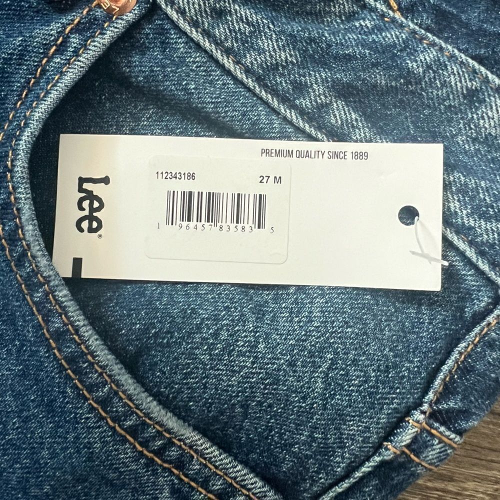 Lee Womens Rider Slim Straight Jean Night Rider- Size 27 - Picture 3 of 9